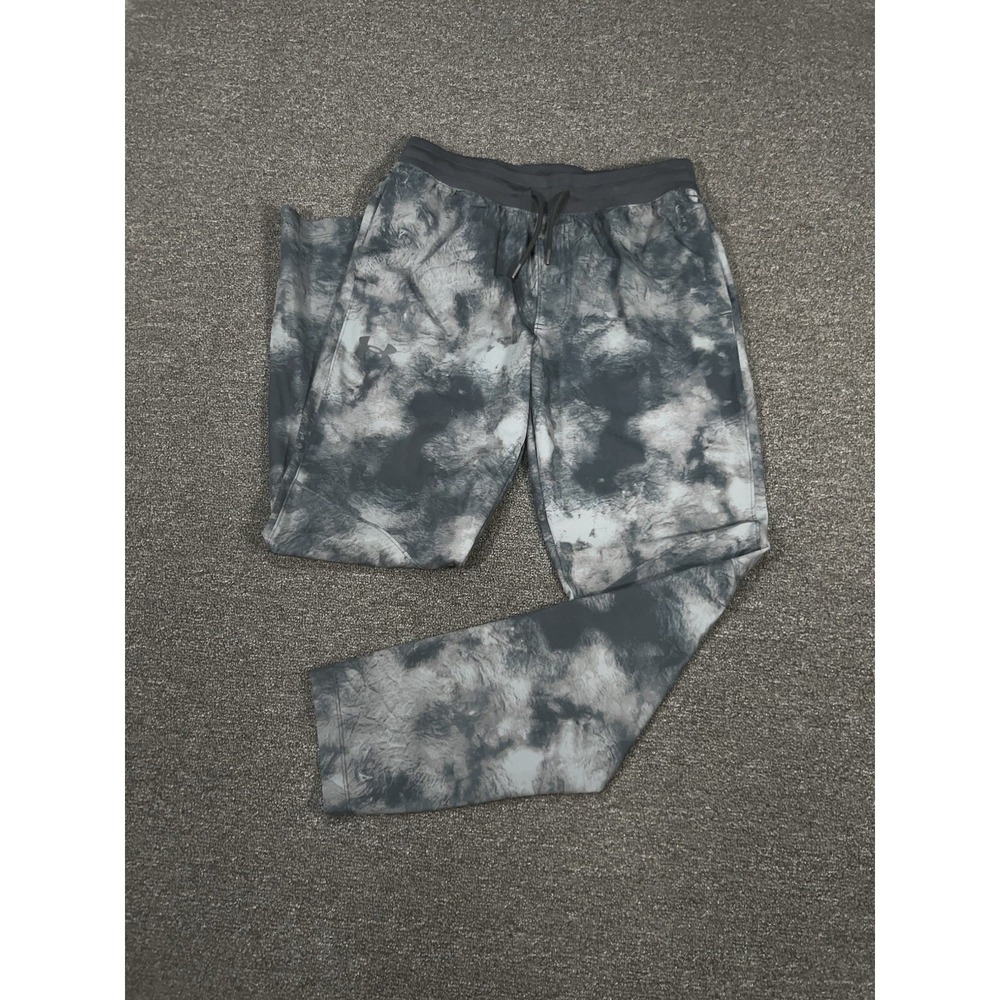 Under Armour UA Elite Pants Joggers Mens Large Gray Camo Gym Stretch